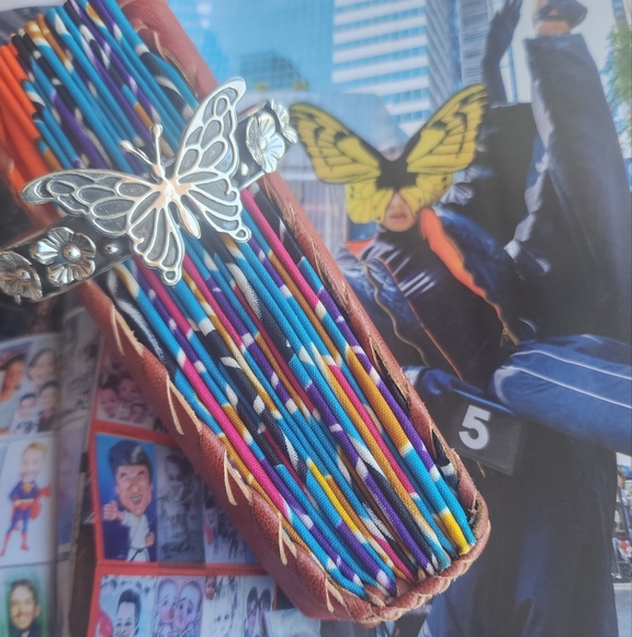 Taxco Sterling Silver Butterfly and Floral Bracelet (.925 SS) - Picture 12 of 12